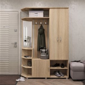 Прихожая Домино дуб сонома в Надыме - nadym.mebel-tymen.ru | фото