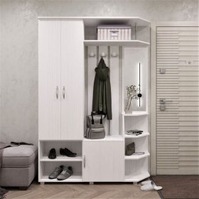 Прихожая Домино рамух белый в Надыме - nadym.mebel-tymen.ru | фото