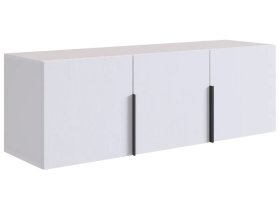 Антресоль трехдверная L1200 Баско белое дерево в Надыме - nadym.mebel-tymen.ru | фото