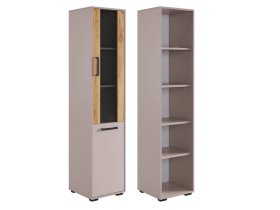 Стеллаж Лайт-2 кашемир/дуб крафт золотой в Надыме - nadym.mebel-tymen.ru | фото