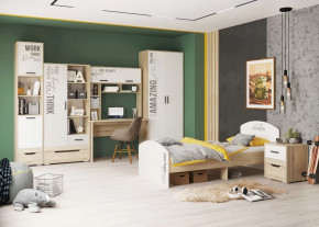 Детская Джуниор, набор №3, дуб сонома/белый в Надыме - nadym.mebel-tymen.ru | фото