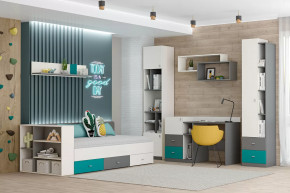 Детская Клео ОК-2, графит, миндаль, океан Диал в Надыме - nadym.mebel-tymen.ru | фото