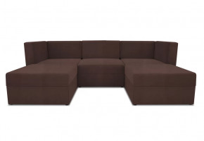 Диван модульный угловой Бергамо пять секций Dream Chocolate кат. 3 в Надыме - nadym.mebel-tymen.ru | фото