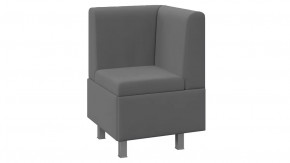 Диван угловой «Каир» Исп.2 Велюр Camaro 18 (серый) в Надыме - nadym.mebel-tymen.ru | фото