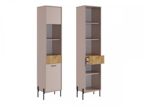 Стеллаж Доминика кашемир/дуб крафт золотой в Надыме - nadym.mebel-tymen.ru | фото