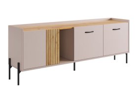 Тумба 2 Доминика кашемир/дуб крафт золотой в Надыме - nadym.mebel-tymen.ru | фото