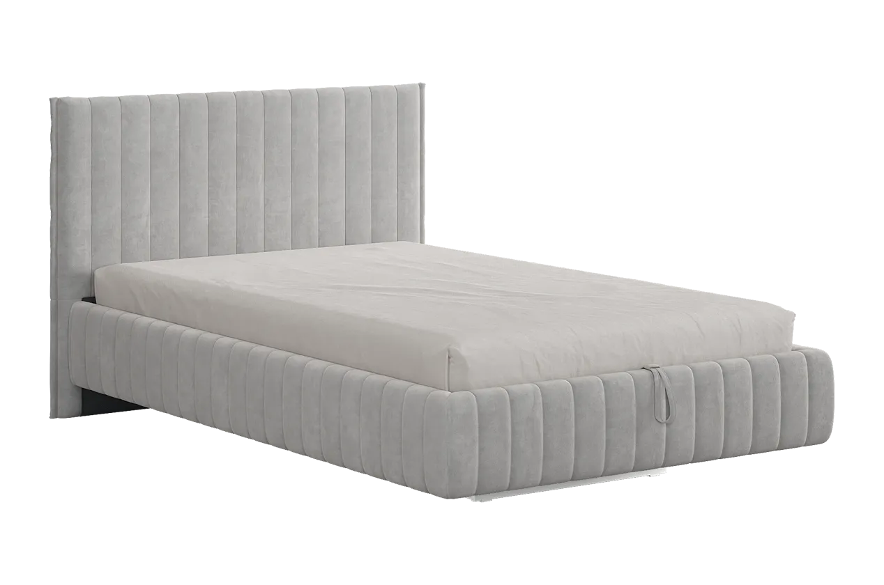Кровать с подъемным механизмом Твикс 120х200 см галька (велюр) в Надыме - nadym.mebel-tymen.ru | фото