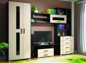 Гостиная Европа-1 Венге / Дуб молочный в Надыме - nadym.mebel-tymen.ru | фото