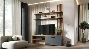 Гостиная Каролина Дуб Вотан/Графит в Надыме - nadym.mebel-tymen.ru | фото