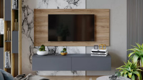 Гостиная «Порто» №7 Яблоня Беллуно, Графит софт в Надыме - nadym.mebel-tymen.ru | фото