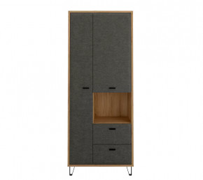 GRACE шкаф REG2D2S (Дуб наварра/Графит) в Надыме - nadym.mebel-tymen.ru | фото