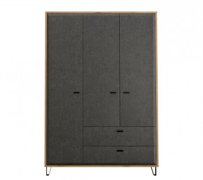 GRACE шкаф SZF3D2S (Дуб наварра/Графит) в Надыме - nadym.mebel-tymen.ru | фото