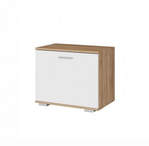 ИТАЛИЯ О-600 Обувница (ш600*г370*в500мм), дуб сонома/белый глянец (1уп) в Надыме - nadym.mebel-tymen.ru | фото