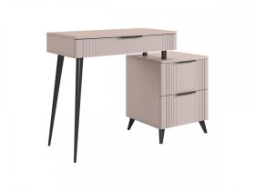 Туалетный столик (без зеркала) Катрин кашемир/фрапучино матовый в Надыме - nadym.mebel-tymen.ru | фото