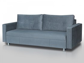 Диван Комфорт с прямыми подлокотниками серый в Надыме - nadym.mebel-tymen.ru | фото