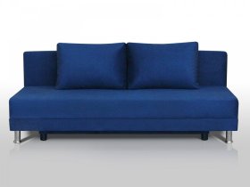 Диван Комфорт Лайт без подлокотников 2 подушки синий в Надыме - nadym.mebel-tymen.ru | фото