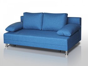 Диван Комфорт без подлокотников 4 подушки denim в Надыме - nadym.mebel-tymen.ru | фото