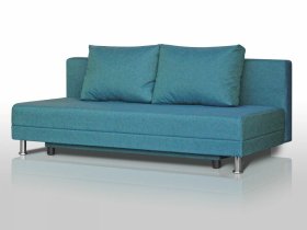 Диван Комфорт Лайт без подлокотников 2 подушки азур в Надыме - nadym.mebel-tymen.ru | фото