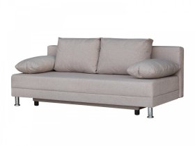 Диван Комфорт без подлокотников 4 подушки кэмел в Надыме - nadym.mebel-tymen.ru | фото