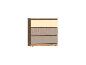 Комод 3 ящика (800) Челси Color Слоновая кость/Глиняный серый в Надыме - nadym.mebel-tymen.ru | фото