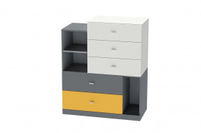 Комод Клео К-1, графит, миндаль, солнечный Диал в Надыме - nadym.mebel-tymen.ru | фото