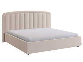 Кровать с подъемным механизмом Сиена 2 180х200 см крем (велюр) в Надыме - nadym.mebel-tymen.ru | фото