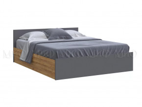 Кровать 1600 Басямиф, графит/дуб крафт в Надыме - nadym.mebel-tymen.ru | фото
