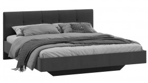 Кровать без ПМ «Элис» Тип 1 (без подъемного механизма) Исп.2 Велюр Графит в Надыме - nadym.mebel-tymen.ru | фото