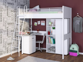 Кровать-чердак Дельта Лофт 20.02.01 с рабочей поверхностью в Надыме - nadym.mebel-tymen.ru | фото
