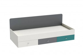 Кровать Клео арт. 010, 900*2000 мм, графит, миндаль, океан Диал в Надыме - nadym.mebel-tymen.ru | фото