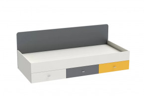 Кровать Клео арт. 010, 900*2000 мм, графит, миндаль, солнечный Диал в Надыме - nadym.mebel-tymen.ru | фото