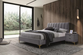 Кровать Рошаль 1600 Серый в Надыме - nadym.mebel-tymen.ru | фото
