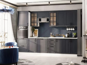 Кухня Николь-1 3 м. Белый/Графит софт в Надыме - nadym.mebel-tymen.ru | фото