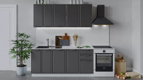 Кухонный гарнитур «Белладжио» длиной 180 см Белый, Софт графит в Надыме - nadym.mebel-tymen.ru | фото