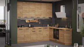 Кухонный гарнитур «Детройт» №14 Дуб Крафт золотой в Надыме - nadym.mebel-tymen.ru | фото