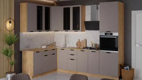 Кухонный гарнитур «Гренада» №16 Дуб Крафт золотой, Холст латте в Надыме - nadym.mebel-tymen.ru | фото