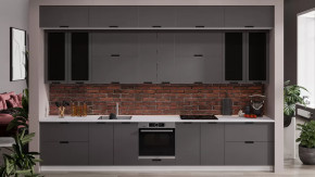 Кухонный гарнитур «Гренада» №19 Белый, Холст Вулкан в Надыме - nadym.mebel-tymen.ru | фото