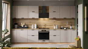 Кухонный гарнитур «Гренада» №8 Дуб Крафт золотой, Холст латте в Надыме - nadym.mebel-tymen.ru | фото