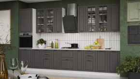 Кухонный гарнитур «Лина» №7 Белый, Графит в Надыме - nadym.mebel-tymen.ru | фото