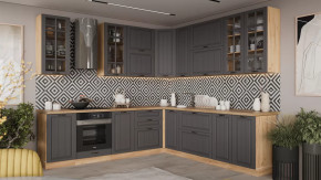 Кухонный гарнитур «Лина» №8 Дуб Крафт золотой, Графит в Надыме - nadym.mebel-tymen.ru | фото