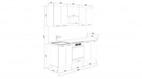 Кухонный гарнитур «Лорас» длиной 200 см со шкафом НБ в Надыме - nadym.mebel-tymen.ru | фото