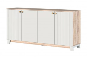 Ланзетти Тумба 4 двери Дуб Торонто/Жемчуг в Надыме - nadym.mebel-tymen.ru | фото