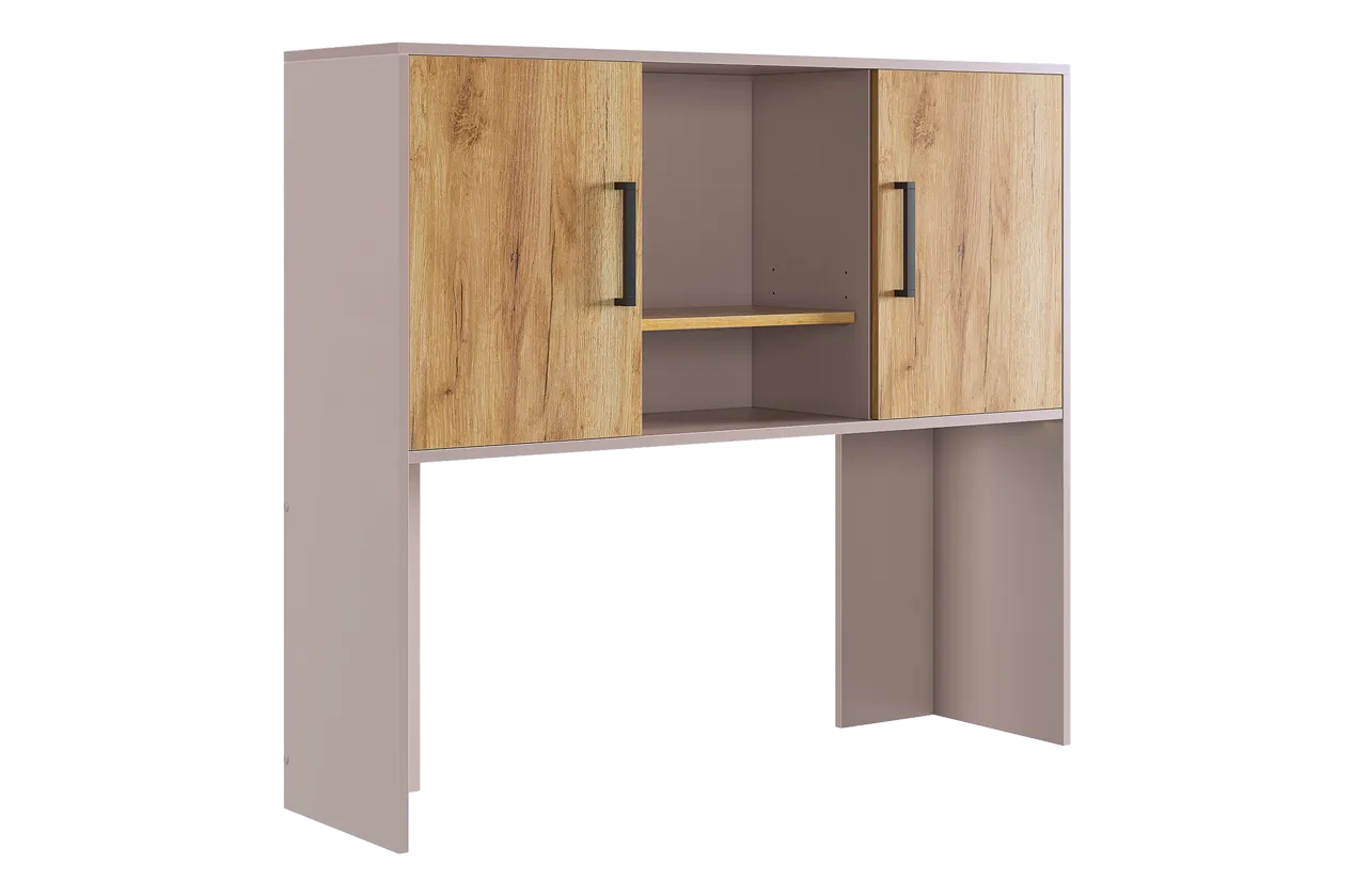 Надстройка стола компьютерного 1200 Лайт-2 кашемир/дуб крафт золотой в Надыме - nadym.mebel-tymen.ru | фото