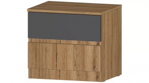 Ленора Тумба прикроватная Дуб вотан/Графит в Надыме - nadym.mebel-tymen.ru | фото