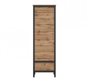 LOFT шкаф REG1D1S (Дуб вотан/Черный) в Надыме - nadym.mebel-tymen.ru | фото