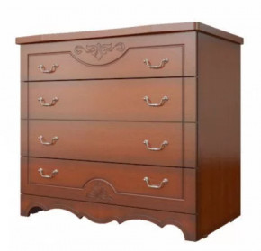 ЛОТОС ЛАК Комод 4 ящика Орех в Надыме - nadym.mebel-tymen.ru | фото