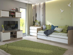 Модульная детская Челси Белый глянец, дуб сонома в Надыме - nadym.mebel-tymen.ru | фото