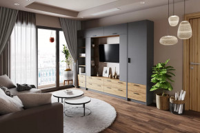 Модульная гостиная Оттавия Антрацит в Надыме - nadym.mebel-tymen.ru | фото