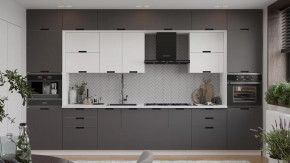 Модульная кухня «Гренада» Белый, Холст Белый, Холст Вулкан в Надыме - nadym.mebel-tymen.ru | фото