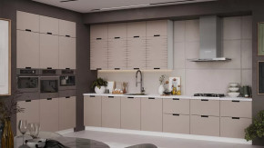 Модульная кухня «Гренада» Белый, Холст латте в Надыме - nadym.mebel-tymen.ru | фото